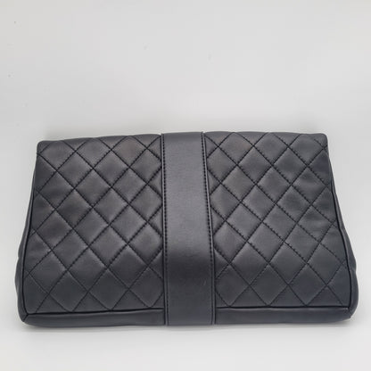 Chanel Grip Clutch Quilted Lambskin