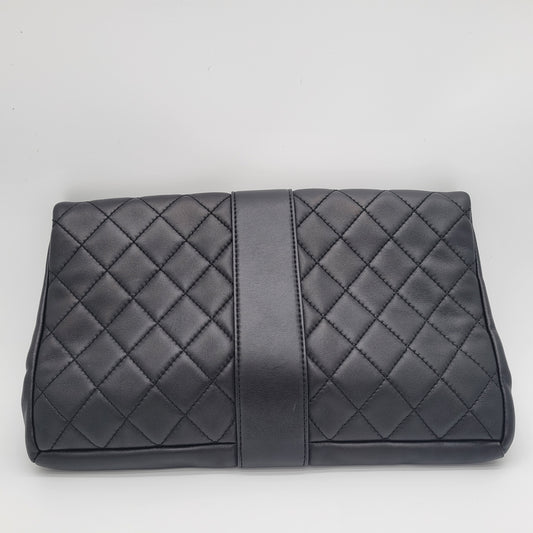 Chanel Grip Clutch Quilted Lambskin
