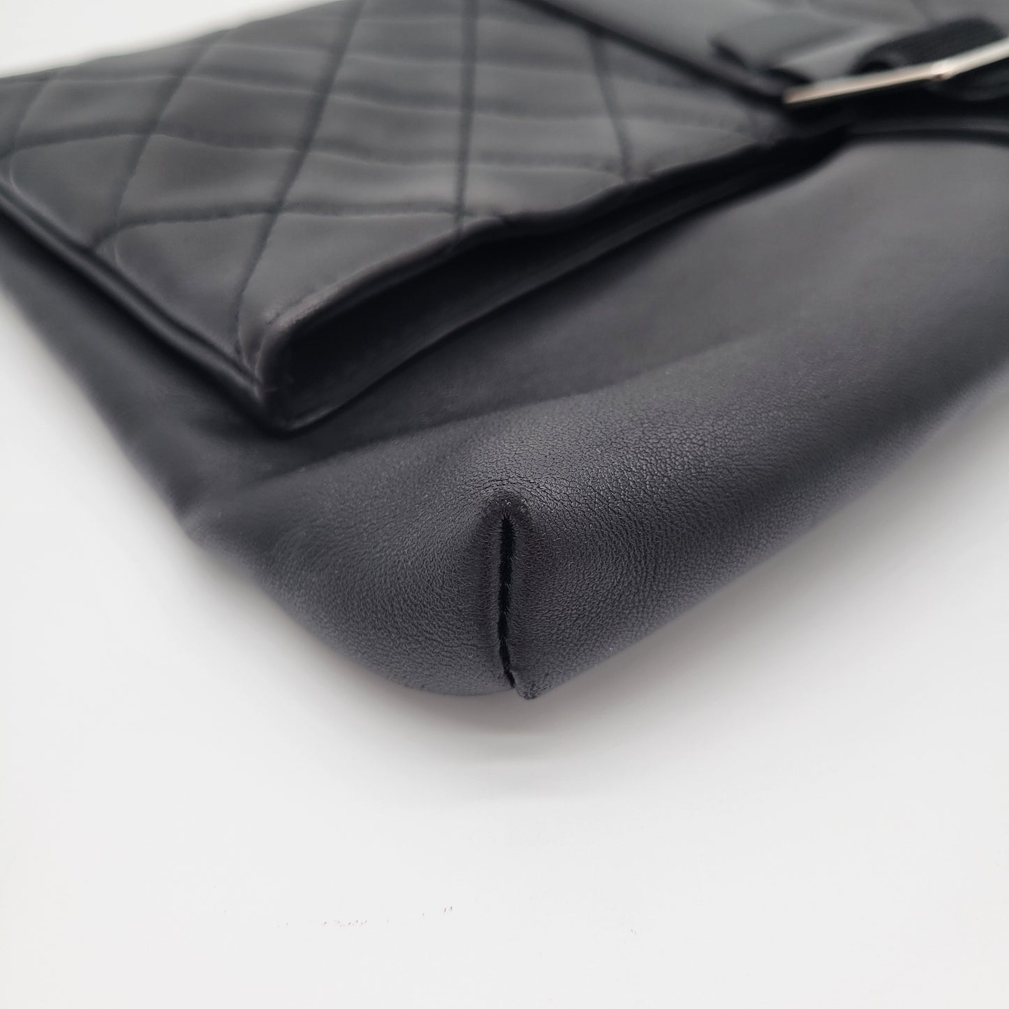 Chanel Grip Clutch Quilted Lambskin