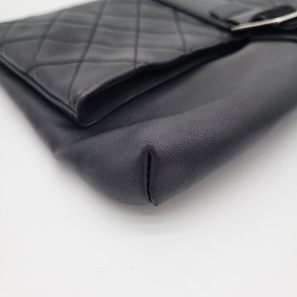 Chanel Grip Clutch Quilted Lambskin