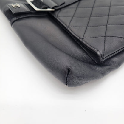Chanel Grip Clutch Quilted Lambskin