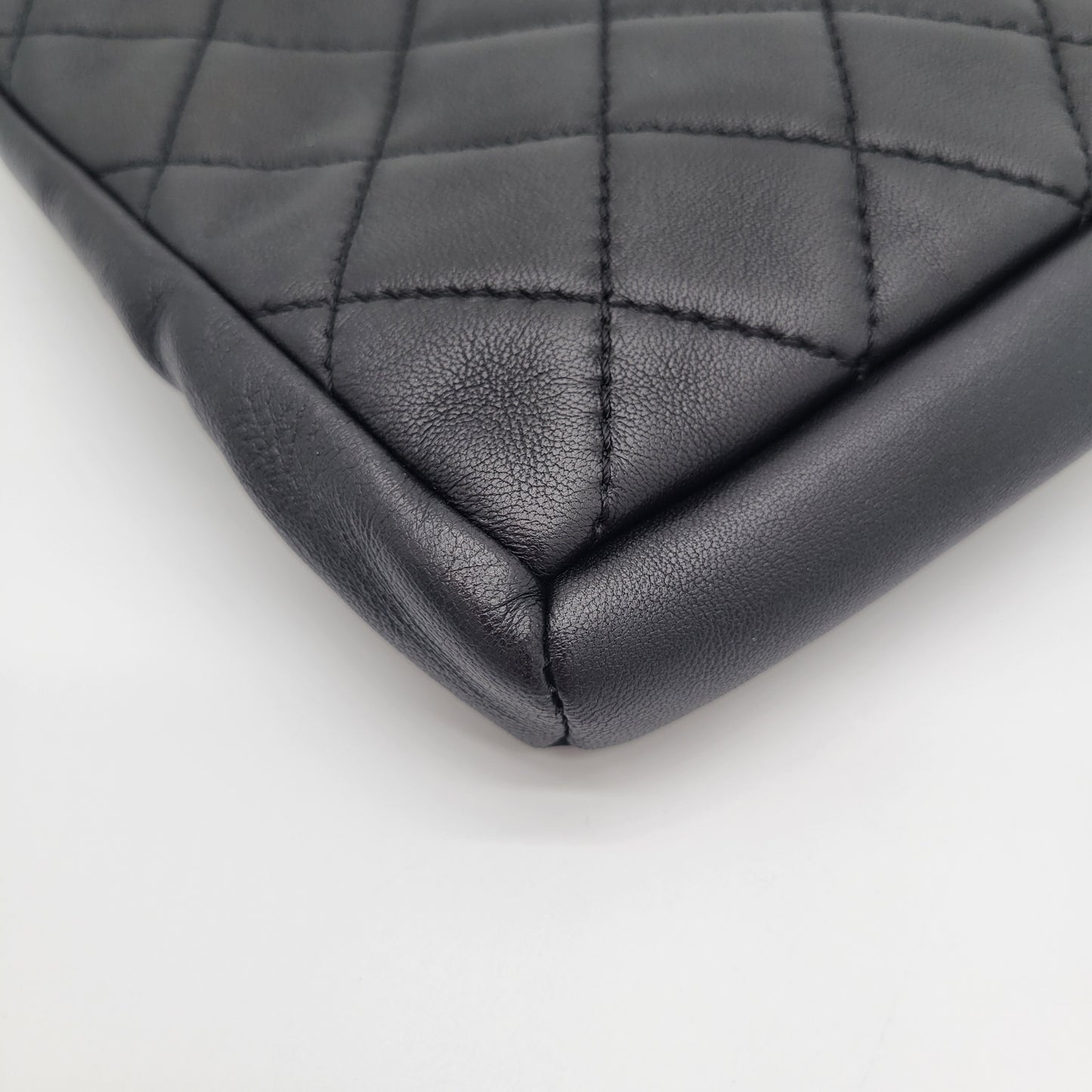 Chanel Grip Clutch Quilted Lambskin