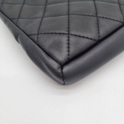 Chanel Grip Clutch Quilted Lambskin