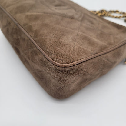 Vintage Chanel Series 1 Suede Tassel Camera Bag