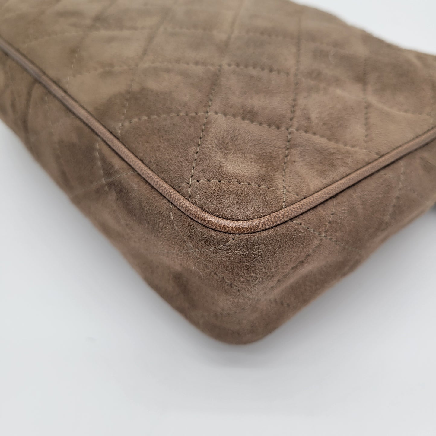 Vintage Chanel Series 1 Suede Tassel Camera Bag