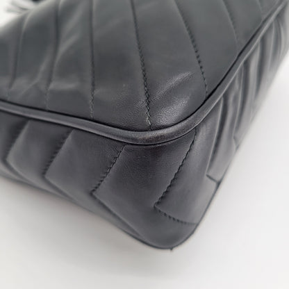 Vintage Chanel V-Stitch Tassel Camera Bag