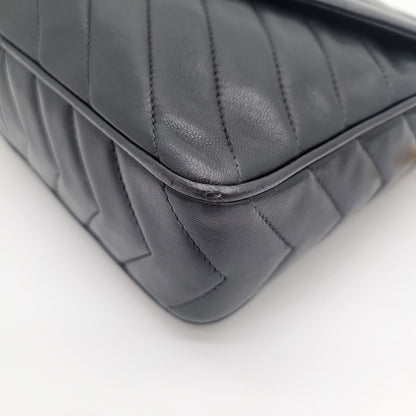 Vintage Chanel V-Stitch Tassel Camera Bag