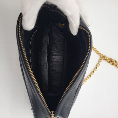 Vintage Chanel V-Stitch Tassel Camera Bag