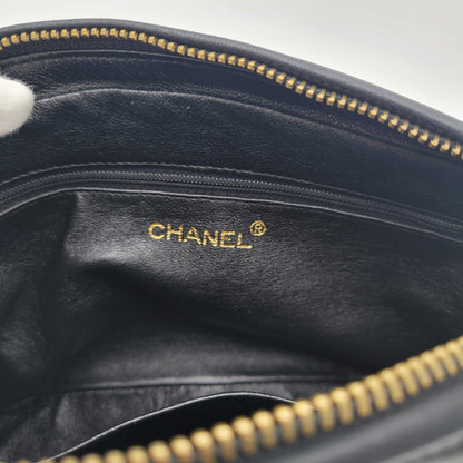 Vintage Chanel V-Stitch Tassel Camera Bag