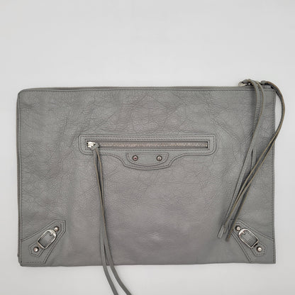 Balenciaga Metallic Edge Flat Clutch
