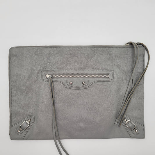 Balenciaga Metallic Edge Flat Clutch
