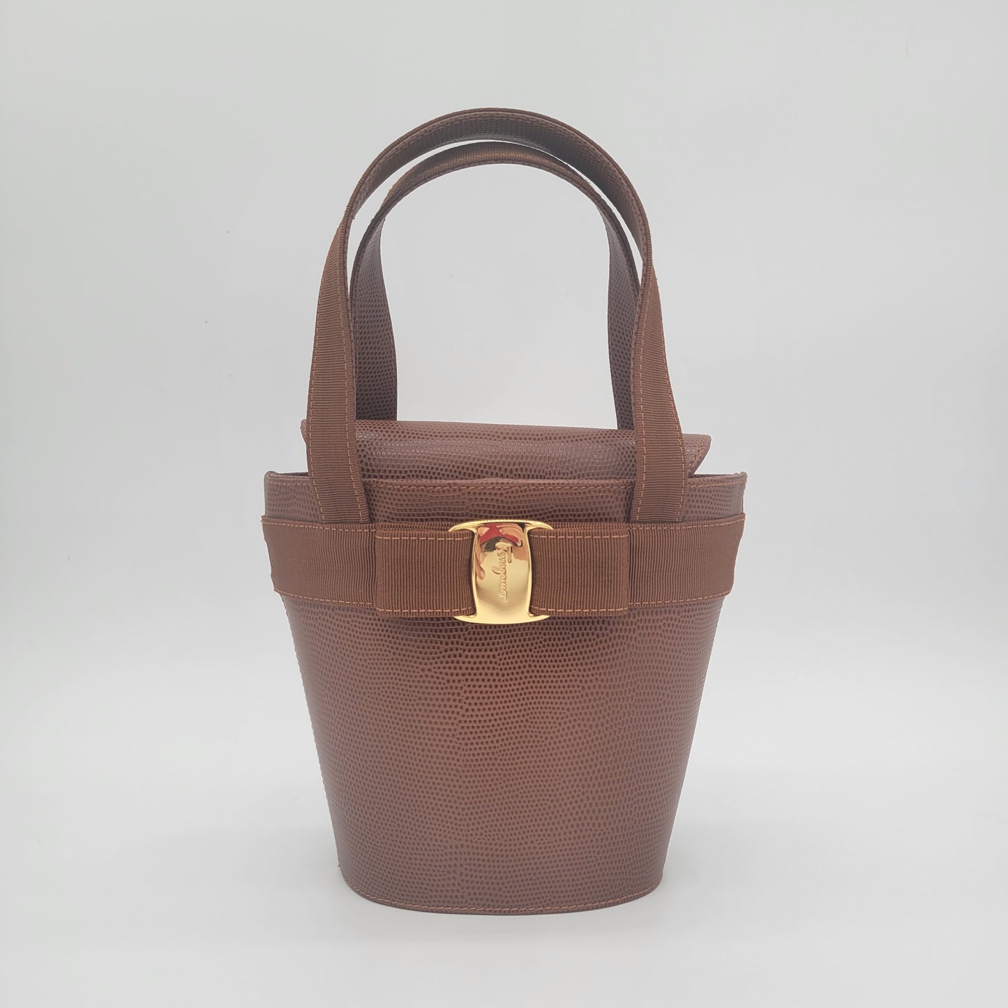 Vintage Ferragamo Vara Bucket Bag