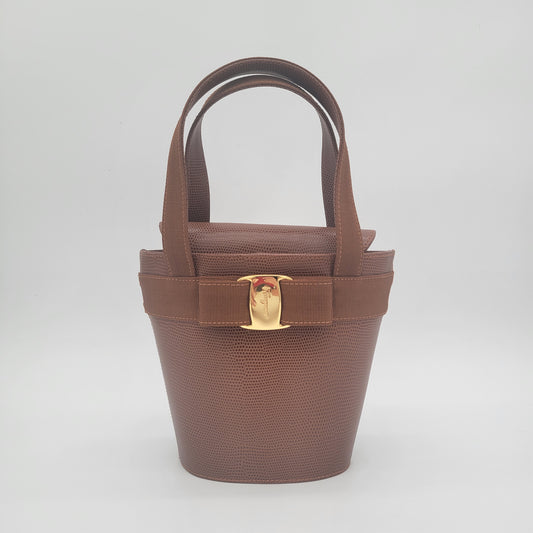 Vintage Ferragamo Vara Bucket Bag