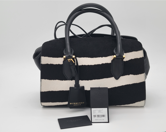 Burberry Prorsum Zebra Print Calf Hair "The Crush" Bag