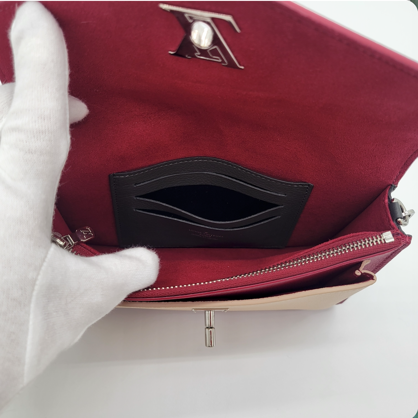 Louis Vuitton Bicolor Leather MyLockMe Chain Pochette